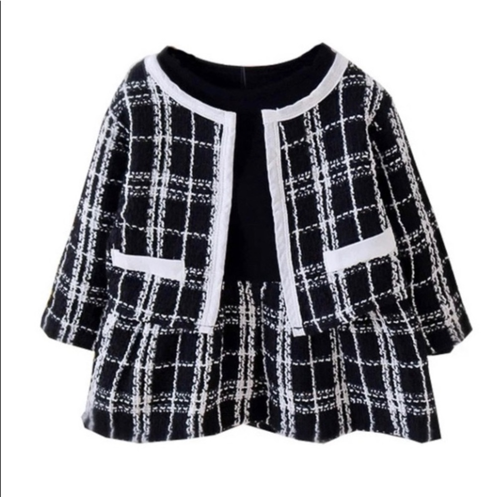 Private Label Navy Tweed Skirt Set